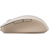 ASUS SmartO Mouse MD200 Silent Plus ratón Oficina Ambidextro RF Wireless + Bluetooth Óptico 4200 DPI beige, Ambidextro, Óptico, RF Wireless + Bluetooth, 4200 DPI, Beige