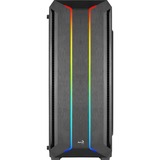 Aerocool Skyline ARGB Midi Tower Negro, Cajas de torre negro, Midi Tower, PC, Negro, ATX, micro ATX, Mini-ITX, ABS, SPCC, 15,5 cm