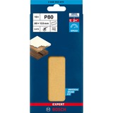 Bosch 2 608 900 879 disco de afilar Madera Hoja lijadora, Hoja de lija Hoja lijadora, Madera, Bosch, Marrón, Rectangular, 80 mm