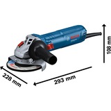 Bosch Amoladora angular GWS 12-125 Professional + Disco de corte de diamante azul
