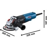 Bosch GWS 17-125 PSB PROFESSIONAL amoladora angular 12,5 cm 11500 RPM 1700 W 2,3 kg azul/Negro, 11500 RPM, 12,5 cm, Corriente alterna, 2,3 kg