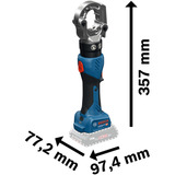 Bosch Herramienta de prensado hidráulica a batería GPH 18V-60 Professional solo, 18 Voltios azul