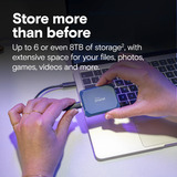 Crucial X10 Portable SSD 4 TB, Unidad de estado sólido azul