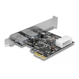 DeLOCK Tarjeta PCIe x1 a 2x USB 3.2 Gen 1 externos, Controlador USB 