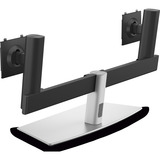 Dell Pro Dual-Monitorstandfuß MDS26, Soporte de monitor negro/Plateado