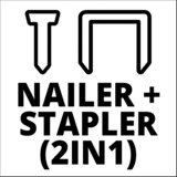 EINHELL Clavadora a batería Power X-Change TE-CN 18 Li - Solo, 18 Voltios, Nagler rojo/Negro