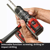 EINHELL TP-CD 18/70 Li-i BL, 4514310, Martillo atornillador negro/Rojo