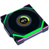 Lian Li UNI FAN SL120 LCD Wireless, Ventilador negro