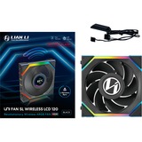 Lian Li UNI FAN SL120 LCD Wireless, Ventilador negro