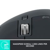 Logitech 910-006582 ratón Oficina mano derecha Bluetooth Laser 8000 DPI grafito, mano derecha, Laser, Bluetooth, 8000 DPI, Grafito