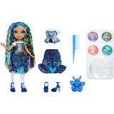 MGA Entertainment Rainbow Shimmers with Slime Fashion Doll - Skyler (blue), Muñecos Rainbow High Rainbow Shimmers with Slime Fashion Doll - Skyler (blue), Muñeca fashion, Femenino, 4 año(s), Niño/niña, 280 mm, Multicolor