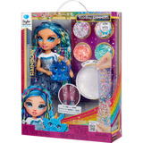 MGA Entertainment Rainbow Shimmers with Slime Fashion Doll - Skyler (blue), Muñecos Rainbow High Rainbow Shimmers with Slime Fashion Doll - Skyler (blue), Muñeca fashion, Femenino, 4 año(s), Niño/niña, 280 mm, Multicolor