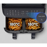 Medion Freidora de aire doble Life P20 MD11760 XXL, Freidora de aire caliente negro
