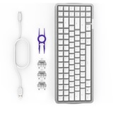 NZXT FUNCTION Elite MiniTKL, Teclado para gaming blanco
