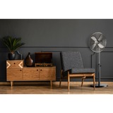 Steba VT S6 Acero inoxidable, Ventilador Gunmetal, Ventilador con aspas para el hogar, Acero inoxidable, Piso, Metal, 56 dB, 4,3 m