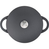 Tefal Trattoria E21872 Alrededor Negro, Pan negro, Alrededor, Negro, Aluminio, Titanium Extra, Desmontable, Cerámico, Gas, Halógeno, Inducción, Placa de sellado