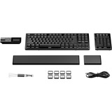 be quiet! Dark Mount Silent Linear UK ISO teclado Juego USB QWERTY Inglés del Reino Unido Negro, Teclado para gaming negro, Alámbrico, USB, Interruptor mecánico, QWERTY, LED RGB, Negro