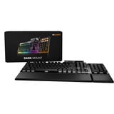 be quiet! Dark Mount Silent Linear UK ISO teclado Juego USB QWERTY Inglés del Reino Unido Negro, Teclado para gaming negro, Alámbrico, USB, Interruptor mecánico, QWERTY, LED RGB, Negro
