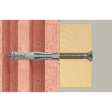 fischer Taco de expansión SX Plus 6x50, Pasador gris claro