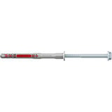 fischer Taco de vástago largo DuoXpand 8x100 FUS, Pasador gris claro/Rojo