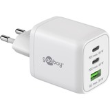 goobay Cargador rápido USB-C Nano, PD, GaN, 65 vatios blanco