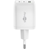 goobay Cargador rápido USB-C Nano, PD, GaN, 65 vatios blanco