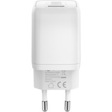 goobay Cargador rápido USB-C Nano, PD, GaN, 65 vatios blanco