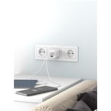 goobay Cargador rápido USB-C Nano, PD, GaN, 65 vatios blanco