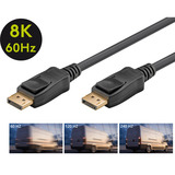 goobay Essential Cable DisplayPort macho > DisplayPort macho, 8K / 120Hz negro