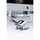 Ansmann 2500mAh AA maxE plus Níquel-metal hidruro (NiMH), Batería plateado, AA, Níquel-metal hidruro (NiMH), 1,2 V, 2500 mAh, 14,5 x 14,5 x 50,5 mm