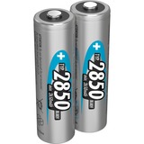 Ansmann 5035202 pila doméstica Batería recargable AA Níquel-metal hidruro (NiMH) azul, Batería recargable, AA, Níquel-metal hidruro (NiMH), 1,2 V, 2 pieza(s), 2850 mAh