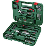 Bosch Advanced Hand Tool S, 52 piezas, Kit de herramientas verde