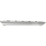 CHERRY DW 9100 SLIM teclado Ratón incluido Universal RF Wireless + Bluetooth QWERTY Inglés de EE. UU. Plata, Juego de escritorio blanco/Plateado, Inalámbrico, RF Wireless + Bluetooth, QWERTY, Plata, Ratón incluido