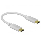 DeLOCK Cable de carga USB, conector USB-C > conector USB-C blanco