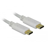 DeLOCK Cable de carga USB, conector USB-C > conector USB-C blanco