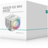DeepCool AG620 G2 WH ARGB, Disipador de CPU blanco