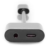 Digitus Adaptador USB-C a USB-C + conector de 3,5 mm negro