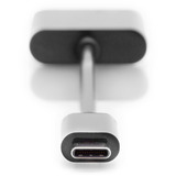 Digitus Adaptador USB-C a USB-C + conector de 3,5 mm negro