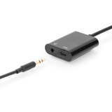 Digitus Adaptador USB-C a USB-C + conector de 3,5 mm negro