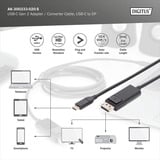 Digitus Cable adaptador USB Gen 2 USB-C > DisplayPort 4K negro