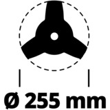 EINHELL Cuchilla para césped 3404996, para desbrozadoras GH-BC 33-4S / 43AS, GC-BC 31-4S, Cuchilla de repuesto 