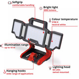 EINHELL Lámpara profesional a batería TP-CL 18/3000 Li Set - Solo, 18Volt, Foco de obra rojo