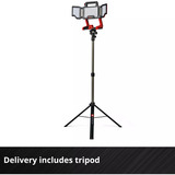 EINHELL Lámpara profesional a batería TP-CL 18/3000 Li Set - Solo, 18Volt, Foco de obra rojo