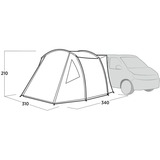 Easy Camp Toldo túnel para autobús Eidfjord, Tienda de campaña gris