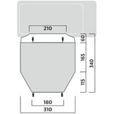 Easy Camp Toldo túnel para autobús Eidfjord, Tienda de campaña gris