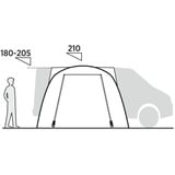 Easy Camp Toldo túnel para autobús Eidfjord, Tienda de campaña gris