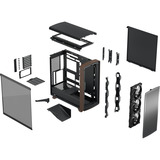 Fractal Design Summit Black TG Light Tint, Cajas de torre negro/Madera