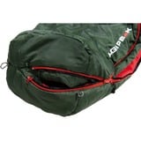 High Peak Saco de dormir momia Black Arrow ECO verde oscuro/Rojo