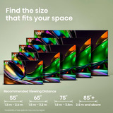 Hisense 85UR8DS RGB MiniLED, Televisor LED negro/Gris oscuro