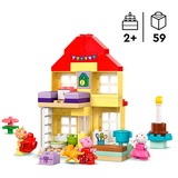 LEGO DUPLO Casa de Cumpleaños de Peppa Pig, Juegos de construcción Juego de construcción, 2 año(s), Plástico, 59 pieza(s), 840 g